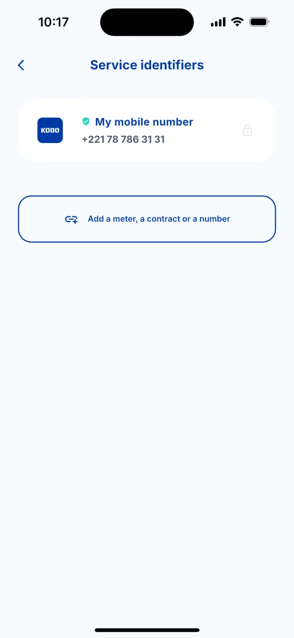 Service identifiers