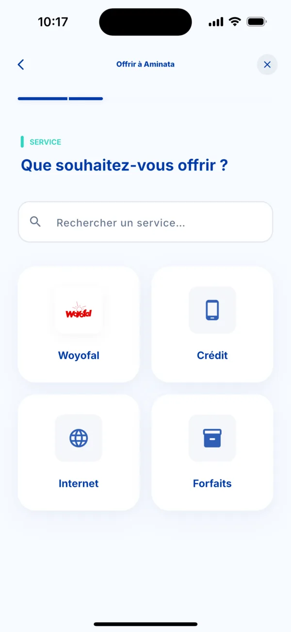 Choisir ce que vous offrez
